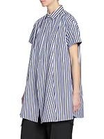 Striped Cotton Poplin Shirt