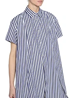 Striped Cotton Poplin Shirt