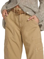 Marcelle Cotton Twill Cargo Pants