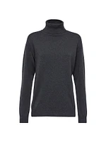 Cashmere Turtleneck Sweater with Monili