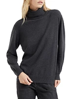 Cashmere Turtleneck Sweater with Monili