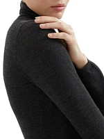 Cashmere and Silk Lightweight Turtleneck Sweater