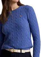 Julianna Cotton & Cashmere Cable-Knit Sweater