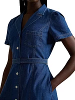 Belted Denim Shirtdress