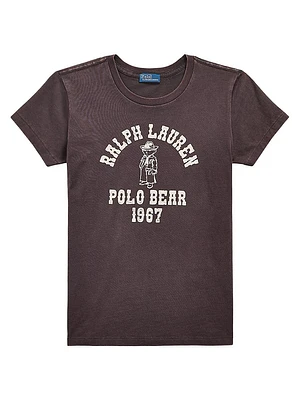 Polo Bear Logo Cotton T-Shirt