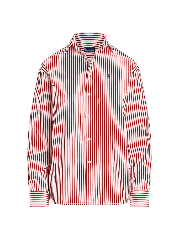 Striped Relaxed Fit Cotton Shirt