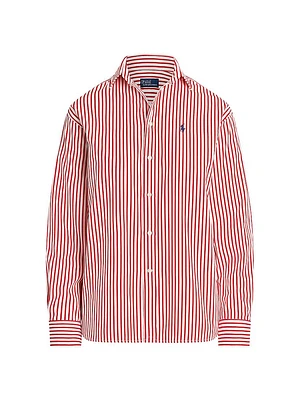 Striped Relaxed Fit Cotton Shirt