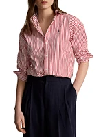 Striped Relaxed Fit Cotton Shirt