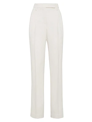 Comfort Viscose Couture Twill Cigarette Trousers