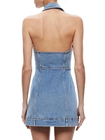 Kendall Denim Halter Minidress