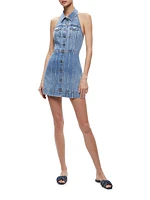 Kendall Denim Halter Minidress