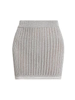 Rib-Knit Miniskirt