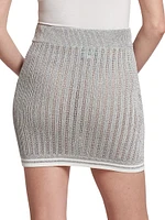 Rib-Knit Miniskirt