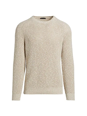 COLLECTION Cotton-Blend Rib-Knit Sweater