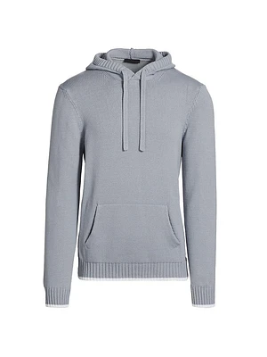 COLLECTION Stretch-Cotton Drawstring Hoodie