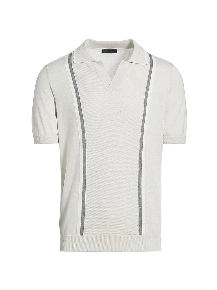 COLLECTION Retro Striped Polo Shirt