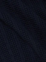 Waffle Crewneck Cotton T-Shirt