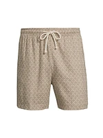 Aries Ikat Linen-Blend Shorts