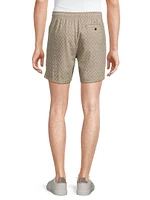 Aries Ikat Linen-Blend Shorts