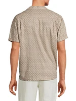 Atlas Ikat Linen-Blend Camp Shirt