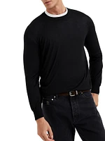 Lightweight Cashmere and Silk Crew Neck Sweater