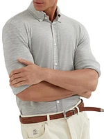 Virgin Wool and Cashmere Lightweight Knit Shirt