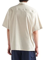 Short-Sleeved Stretch Cotton Shirt