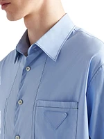Short-Sleeved Stretch Cotton Shirt