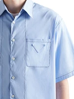 Short-Sleeved Stretch Cotton Shirt