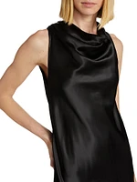 Bias Dress with Cowl Neckline