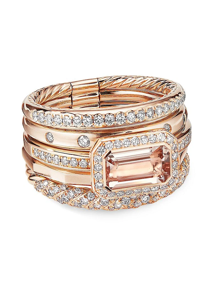 Stax Five Row Ring 18K Rose Gold