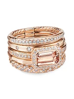 Stax Five Row Ring 18K Rose Gold