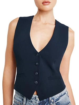 Luxe Suiting Vest Top