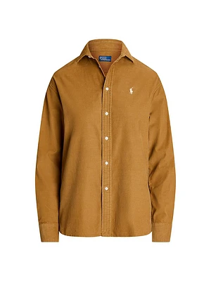 Relaxed Fit Cotton Corduroy Shirt