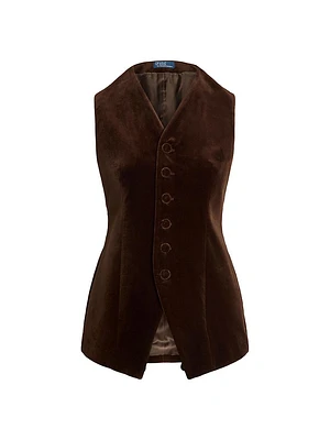 Long Velvet Vest