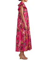 Nairobi Floral Pintuck Maxi Dress