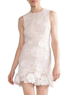 3D Lace Sleeveless Minidress