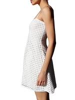 Linen Lattice Minidress