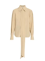 Tieneck Silk Blouse