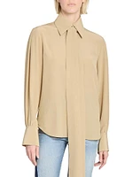 Tieneck Silk Blouse