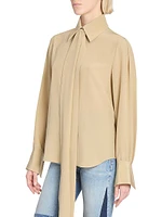 Tieneck Silk Blouse
