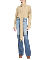 Tieneck Silk Blouse