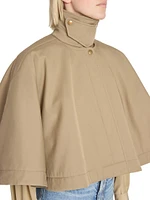 Cape Tie-Neck Coat