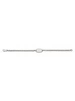 Unisex Trademark Sterling Silver Bracelet