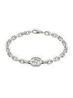 Interlocking G Sterling Silver Bracelet