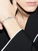 Interlocking G Sterling Silver Bracelet