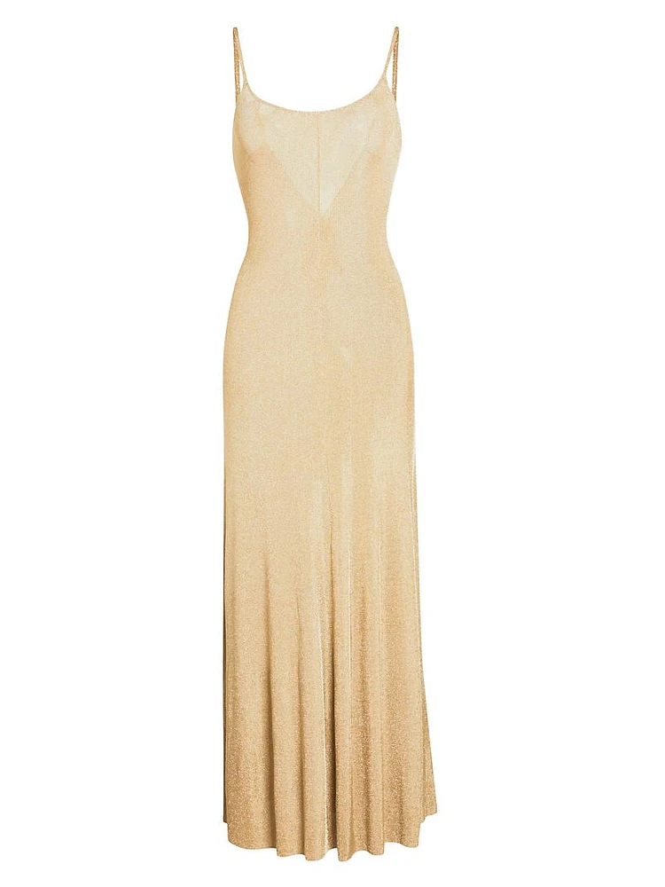 Mabeline Metallic Knit Gown