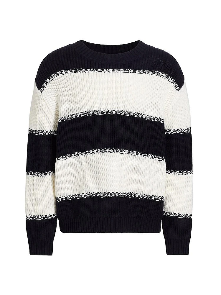 Striped Wool-Blend Sweater