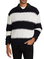 Striped Wool-Blend Sweater