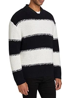 Striped Wool-Blend Sweater